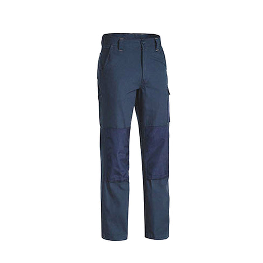 BISLEY Mens Razar Cordura Utility Pants Workwear Cotton Trousers Work BPU6110 - Khaki-4