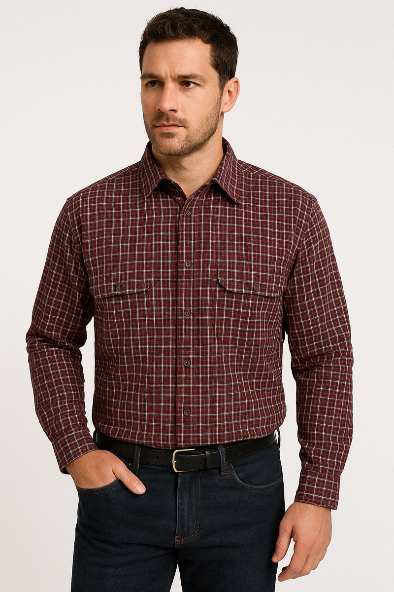 Load image into Gallery viewer, BISLEY SEERSUCKER SHORT SLEEVE SHIRT Plus King Size Work Cotton Blend Check-1
