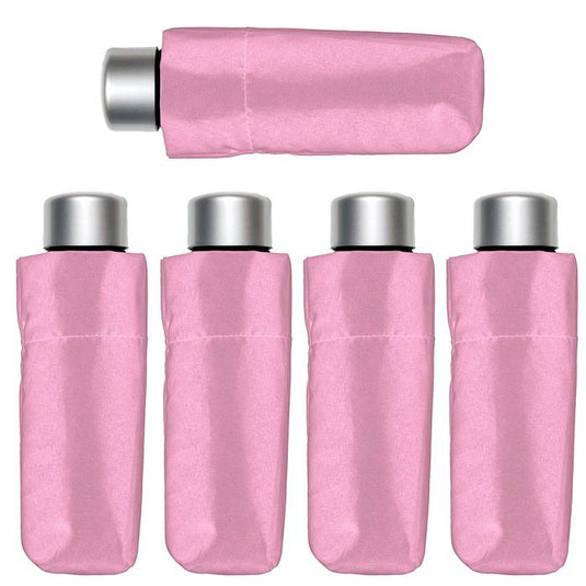 5x Bobbie J Super Lite Mini Handbag Umbrella Folding Compact Lightweight in Pink-1