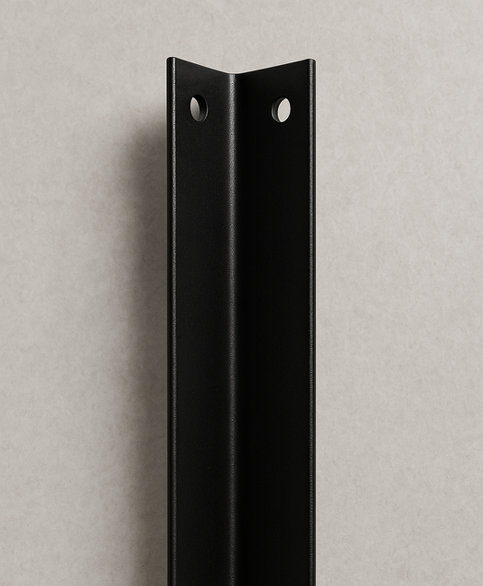 Heavy Duty Powder Coated Steel L Shape Corner Bracket 298mm x 38mm-1