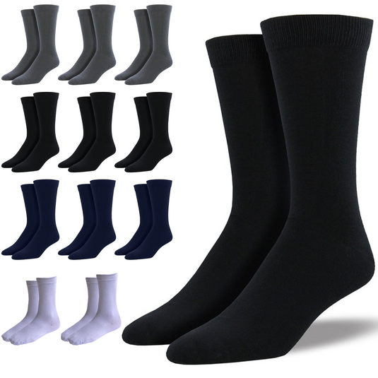 12 Pairs Premium Bamboo Loose Top Socks Diabetic Diabetes Circulation Eco Sox-0