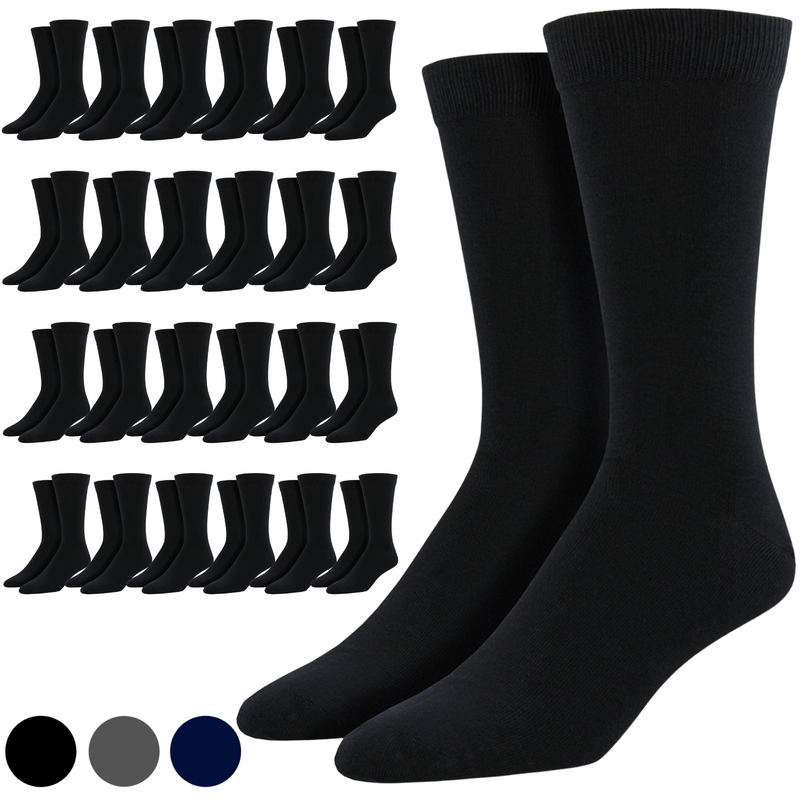 Load image into Gallery viewer, 24 Pairs Premium Bamboo Loose Top Socks Diabetic Diabetes Circulation Eco Sox-0
