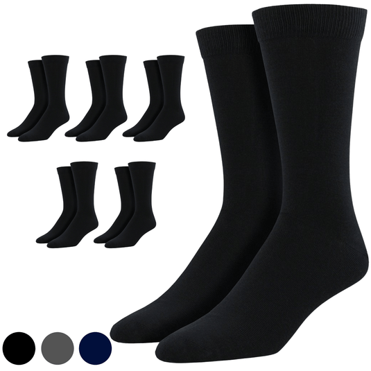 6 Pairs Premium Bamboo Loose Top Socks Diabetic Diabetes Circulation Eco Sox-0