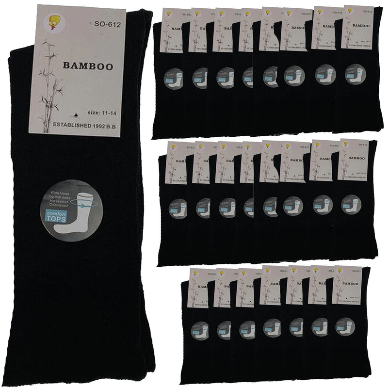 Load image into Gallery viewer, 24 Pairs Premium Bamboo Loose Top Socks Diabetic Diabetes Circulation Eco Sox-5
