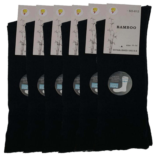 6 Pairs Premium Bamboo Loose Top Socks Diabetic Diabetes Circulation Eco Sox-13