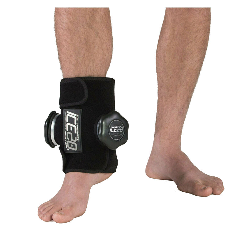 Load image into Gallery viewer, ICE 20 Double Ankle Strap Compression Therapy Wrap Cold Pain Relief w Bag-2
