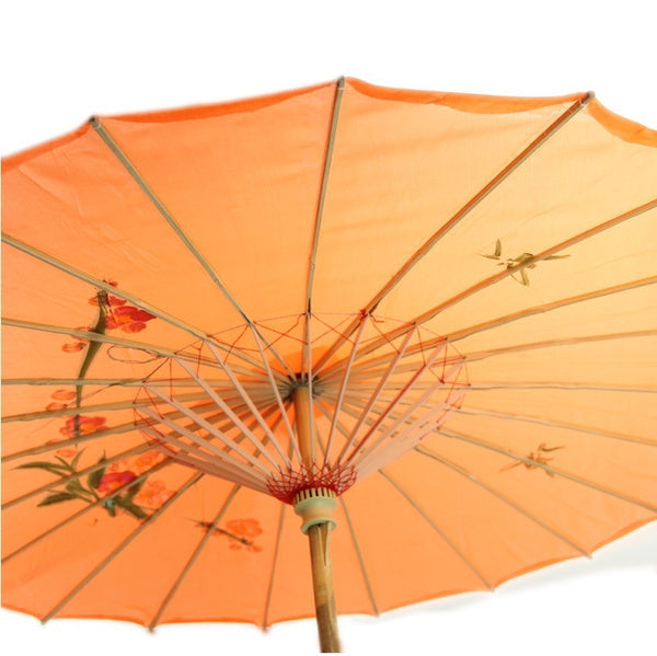 Load image into Gallery viewer, 12x PARASOL UMBRELLA Chinese Japanese Bamboo Flower Pattern 80cm Large BULK-2
