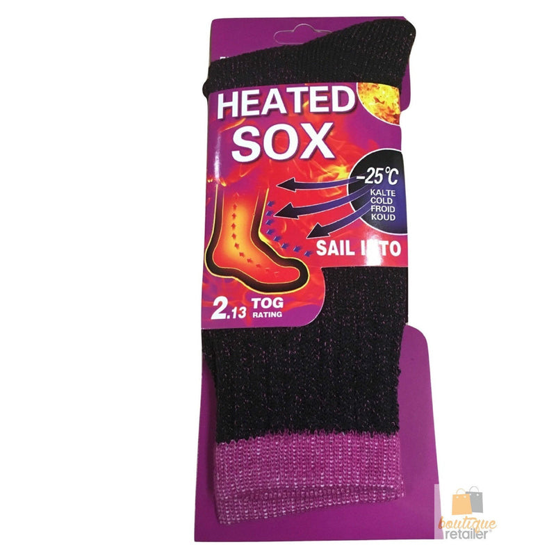 Load image into Gallery viewer, 12 Pairs Womens THERMAL HEATED SOCKS Warm Winter Comfort Work Sox Ski BULK-3
