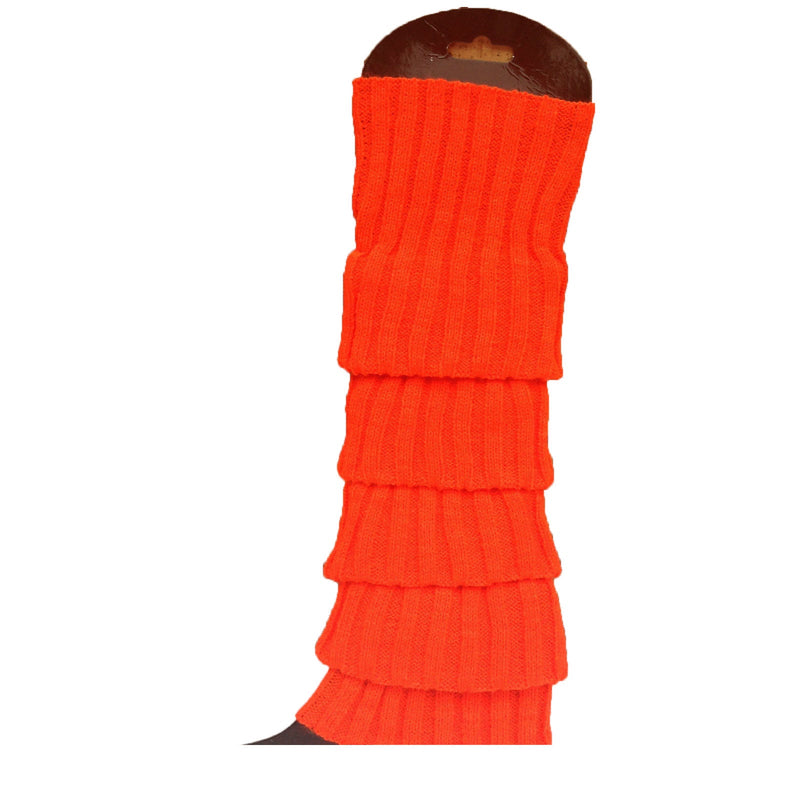 Load image into Gallery viewer, 24x Womens Leg Warmers Disco Winter Knit Dance Party Crochet Legging Socks Costume - Orange-0
