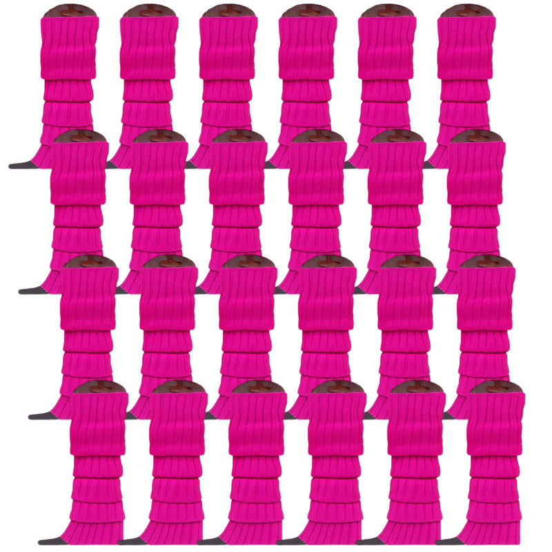 Load image into Gallery viewer, 24x Womens Leg Warmers Disco Winter Knit Dance Party Crochet Legging Socks Costume - Purple-1
