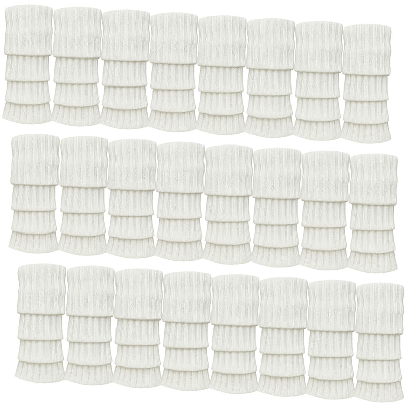 Load image into Gallery viewer, 24x Womens Leg Warmers Disco Winter Knit Dance Party Crochet Legging Socks Costume - White-3
