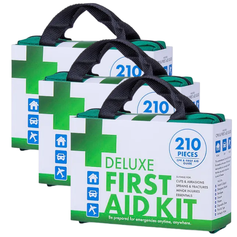 Load image into Gallery viewer, 3x 210PCS EMERGENCY FIRST AID KIT Medical Travel Set Workplace Office ARTG BULK-0
