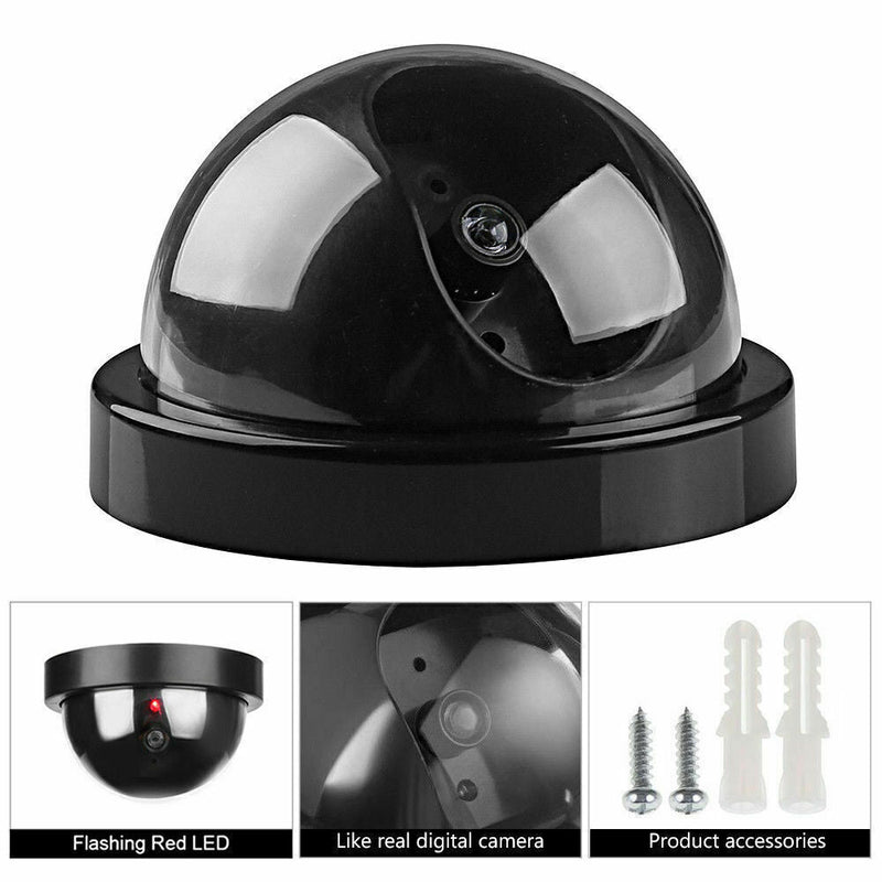 Load image into Gallery viewer, 4x DUMMY SECURITY CAMERA Fake Dome Surveillance Flashing LED Wireless Imitation-4
