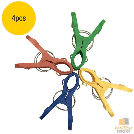4x JUMBO PLASTIC CLOTHES PEGS Laundry Clips Washing Line Clothespin Fastener-4
