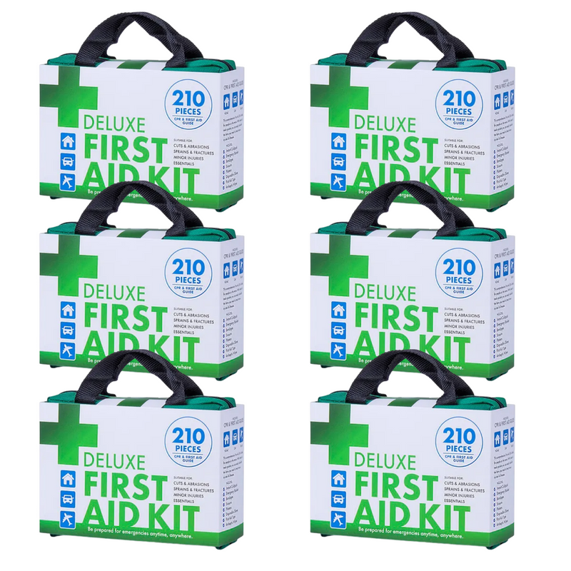 Load image into Gallery viewer, 6x 210PCS EMERGENCY FIRST AID KIT Medical Travel Set Workplace Office ARTG BULK-1
