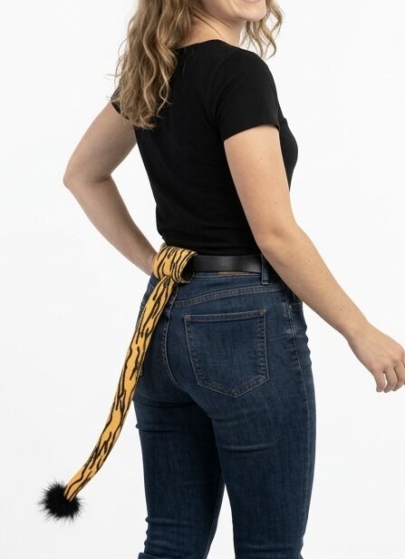 Load image into Gallery viewer, 80cm LONG ANIMAL TAIL Cat Costume Party Halloween Tiger Devil Waist Strap-0
