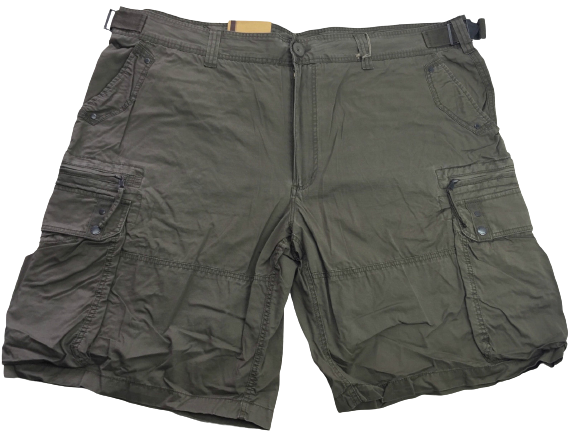 Load image into Gallery viewer, Deluxe CARGO SHORTS Heavy Duty Summer 100% COTTON - Khaki Green-5
