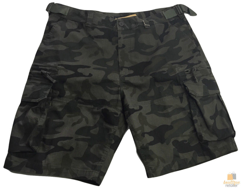 Load image into Gallery viewer, Deluxe Heavy Duty CARGO SHORTS 100% COTTON Drill Summer Work Adjustable in Camouflage-7
