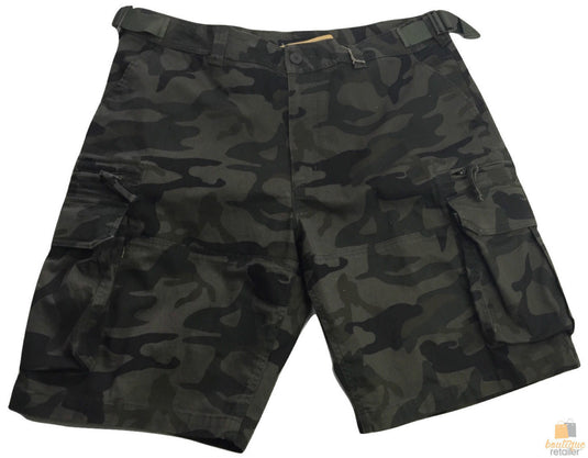 Deluxe Heavy Duty CARGO SHORTS 100% COTTON Drill Summer Work Adjustable in Camouflage-7