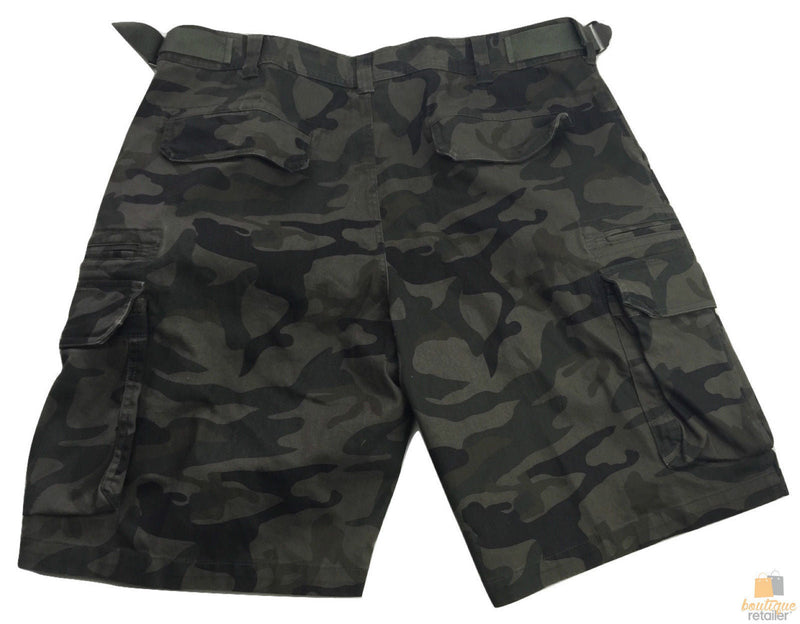Load image into Gallery viewer, Deluxe Heavy Duty CARGO SHORTS 100% COTTON Drill Summer Work Adjustable in Camouflage-2
