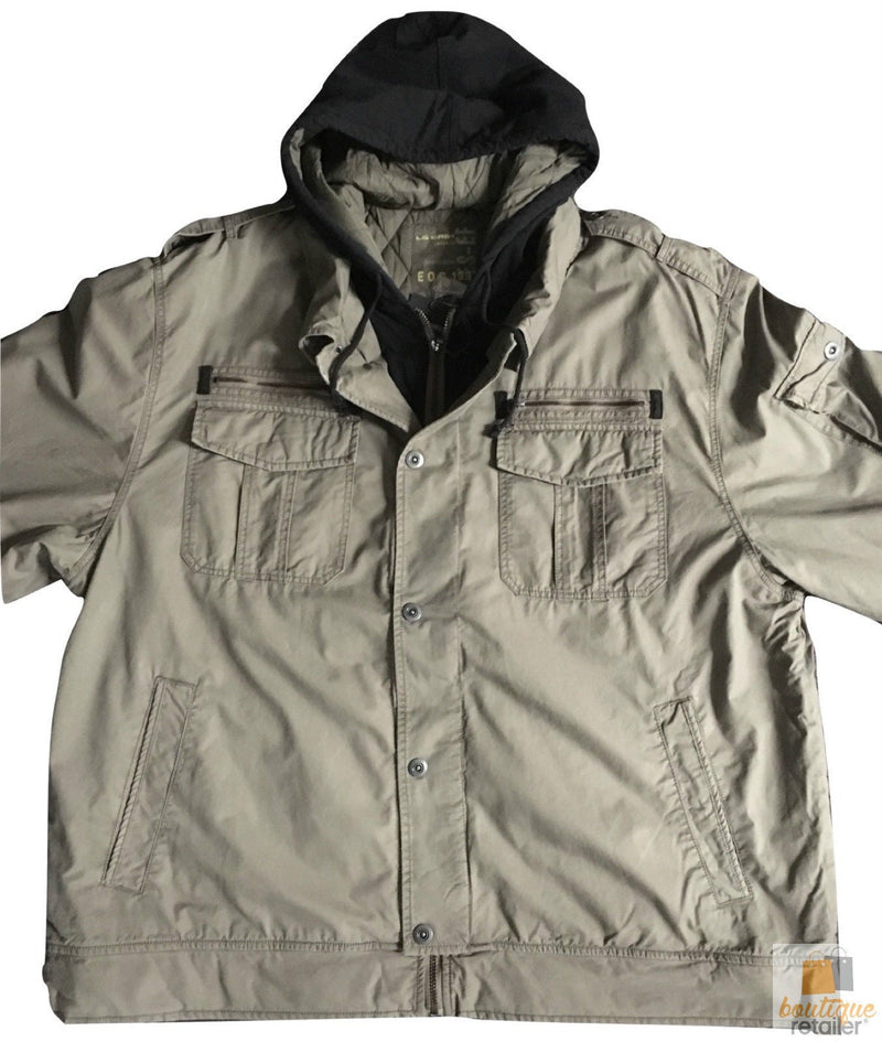 Load image into Gallery viewer, MENS PLUS SIZE JACKET King Extra Big &amp; Tall Hooded Coat 100% COTTON Warm Winter-2
