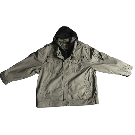 MENS PLUS SIZE JACKET King Extra Big & Tall Hooded Coat 100% COTTON Warm Winter-0