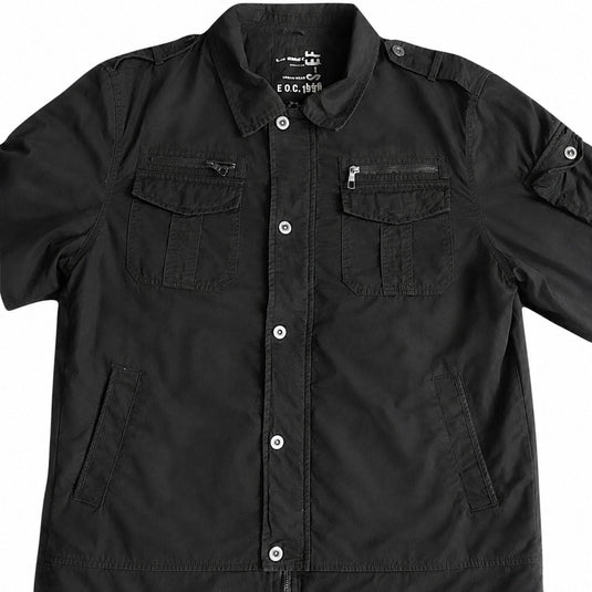 King Mens Plus Size Jacket 100% Cotton Extra Big Tall Winter Coat - Black-3