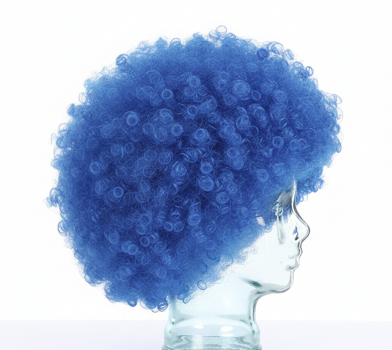 Load image into Gallery viewer, Mens DELUXE AFRO WIG Curly Hair Costume Party Fancy Disco 70s 80s Dress Up - Blue-2
