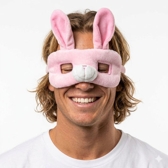ANIMAL EYE MASK Party Costume Halloween Accessory - Bunny Rabbit-0