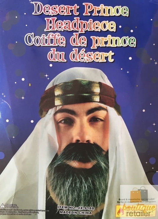 Arabian Desert Prince Hat Headpiece Costume Party Fancy Dress Arabic-3