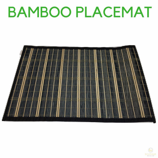 BAMBOO PLACEMAT Dinner Table Decor Party Natural Party 45x30cm Place Mat-1