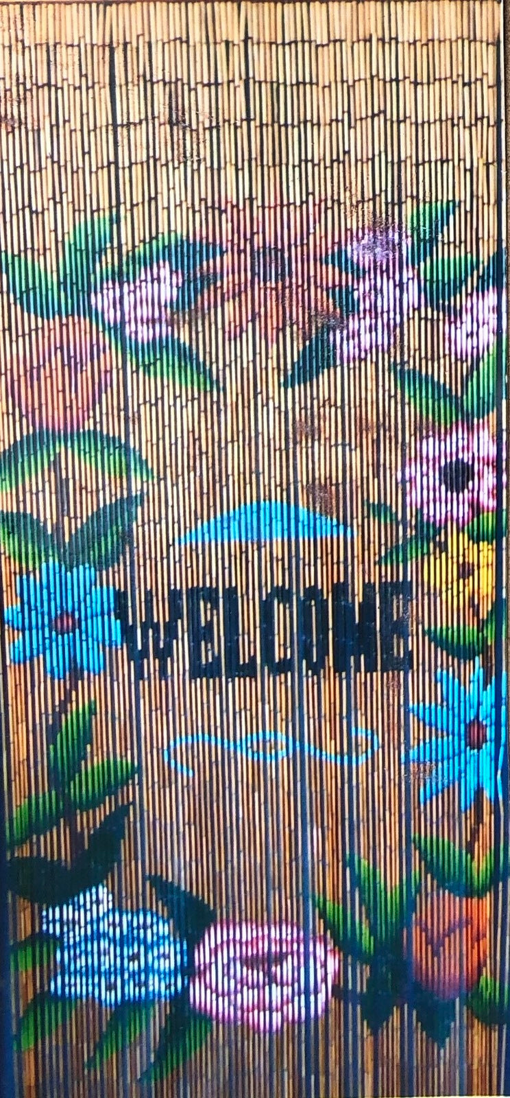 Load image into Gallery viewer, Deluxe Bamboo Door Curtain WELCOME Divider Wall Art 90cm x 200cm-0
