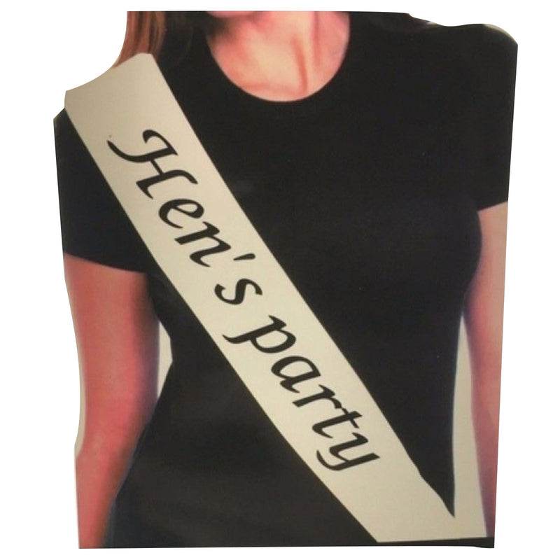 Load image into Gallery viewer, Party Sash Bride Birthday Hen Night Girls Womens Celebration Sash - White-2
