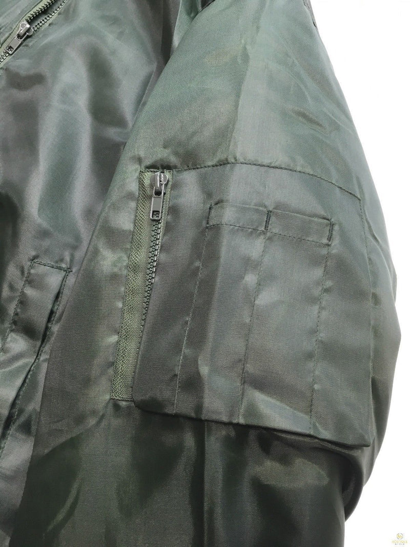 Load image into Gallery viewer, Plus Size Quilted Jacket Zip Up Classic Padded Flight Flying Winter Big &amp; Tall - Bottle Green-2
