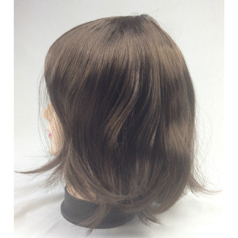 Load image into Gallery viewer, Bob Wig Costume Short Straight Fringe Cosplay Party Full Hair Womens Fancy Dress - Brown-4
