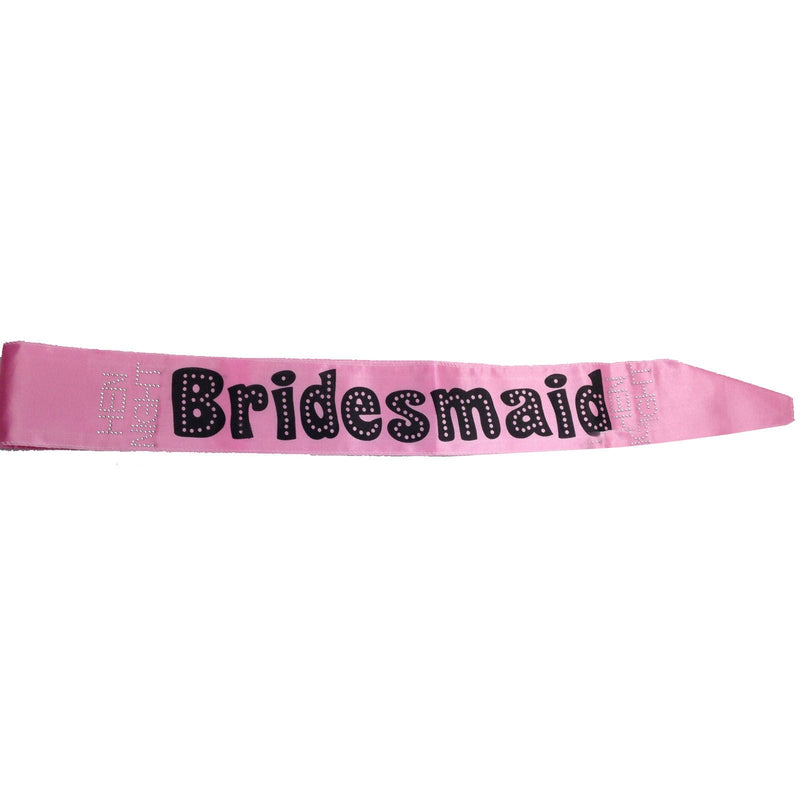 Load image into Gallery viewer, Hens Night Satin Sash Bridal Party Girls Wedding Bridesmaid Accessory - Pink-3

