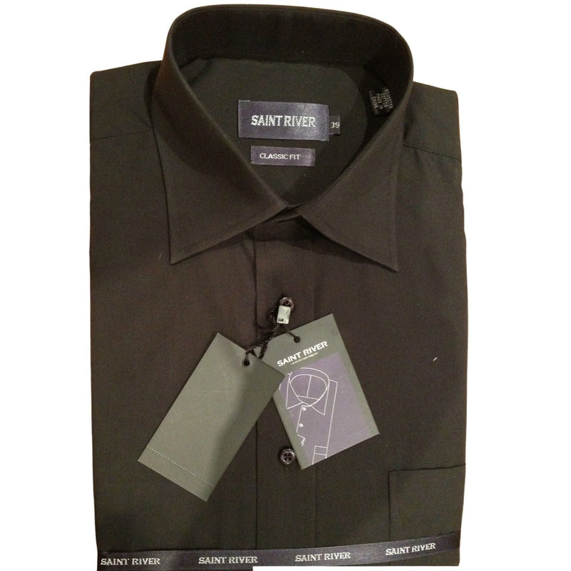 Load image into Gallery viewer, Mens BUSINESS SHIRT Plus Size King Big Large Formal in Black-2
