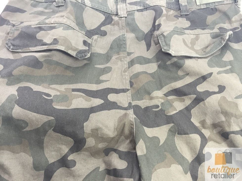 Load image into Gallery viewer, Deluxe PLUS SIZE CARGO SHORTS Heavy Duty Big Sizes 100% COTTON Drill Summer - Camo-4
