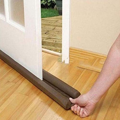 6x Twin DRAFT STOPPER Double Sided Snake Air Wind Door Guard Cover Weather Seal-4