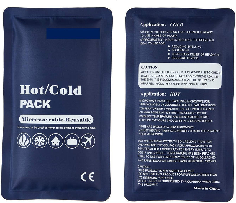 Load image into Gallery viewer, HOT COLD PACK Reusable First Aid Ice Heat Gel Packs Microwaveable Pain Relief-0

