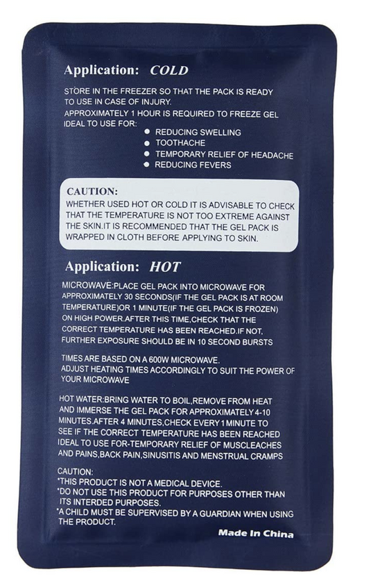 HOT COLD PACK Reusable First Aid Ice Heat Gel Packs Microwaveable Pain Relief-2