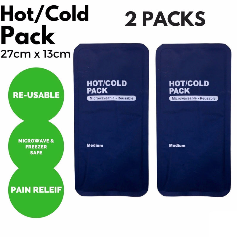 Load image into Gallery viewer, 2x HOT COLD PACK First Aid Reusable Ice Heat Gel Packs Microwaveable Relief-1
