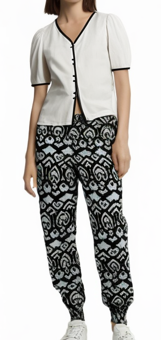 Load image into Gallery viewer, Womens Plus Size Baggy Harem Pants Bohemian Big &amp; Tall Trousers in Black-5
