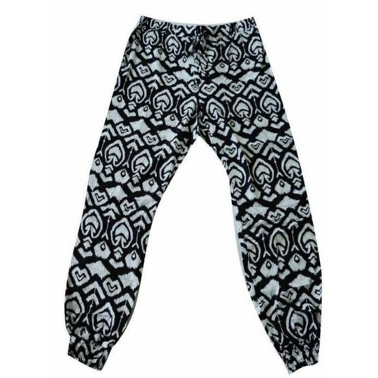 Womens Plus Size Baggy Harem Pants Bohemian Big & Tall Trousers in Black-3