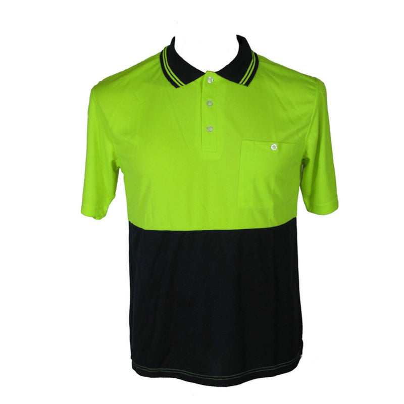 Load image into Gallery viewer, HI VIS Polo Shirt Top Tee Safety Workwear Short Sleeve Breathable Micro Mesh-3
