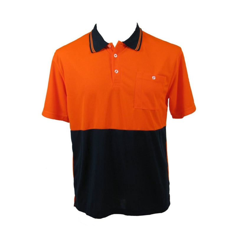 Load image into Gallery viewer, HI VIS Polo Shirt Top Tee Safety Workwear Short Sleeve Breathable Micro Mesh-4
