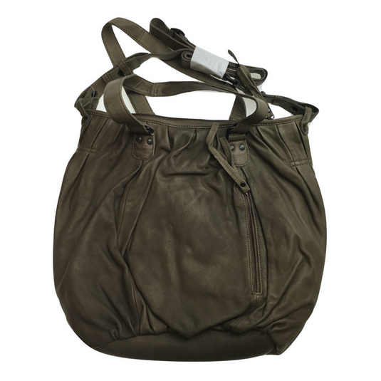 Premium Womens Leather Shoulder Bag Messenger Satchel Handbag Purse ITWB02 - Grey-4