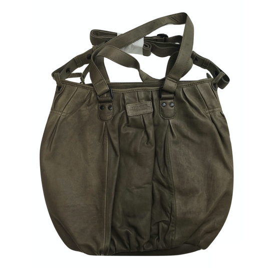 Premium Womens Leather Shoulder Bag Messenger Satchel Handbag Purse ITWB02 - Grey-3