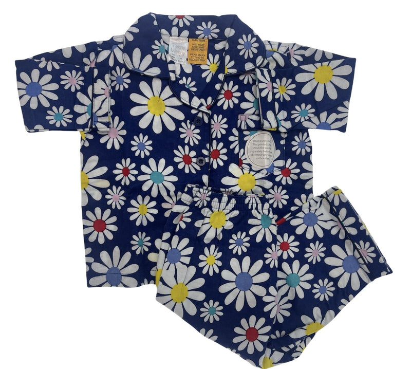Load image into Gallery viewer, Kids Flannelette Pyjamas 100% Cotton Winter PJ Set - Daisy Brights-4
