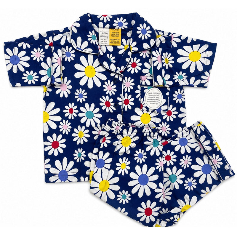 Load image into Gallery viewer, Kids Flannelette Pyjamas 100% Cotton Winter PJ Set - Daisy Brights-3
